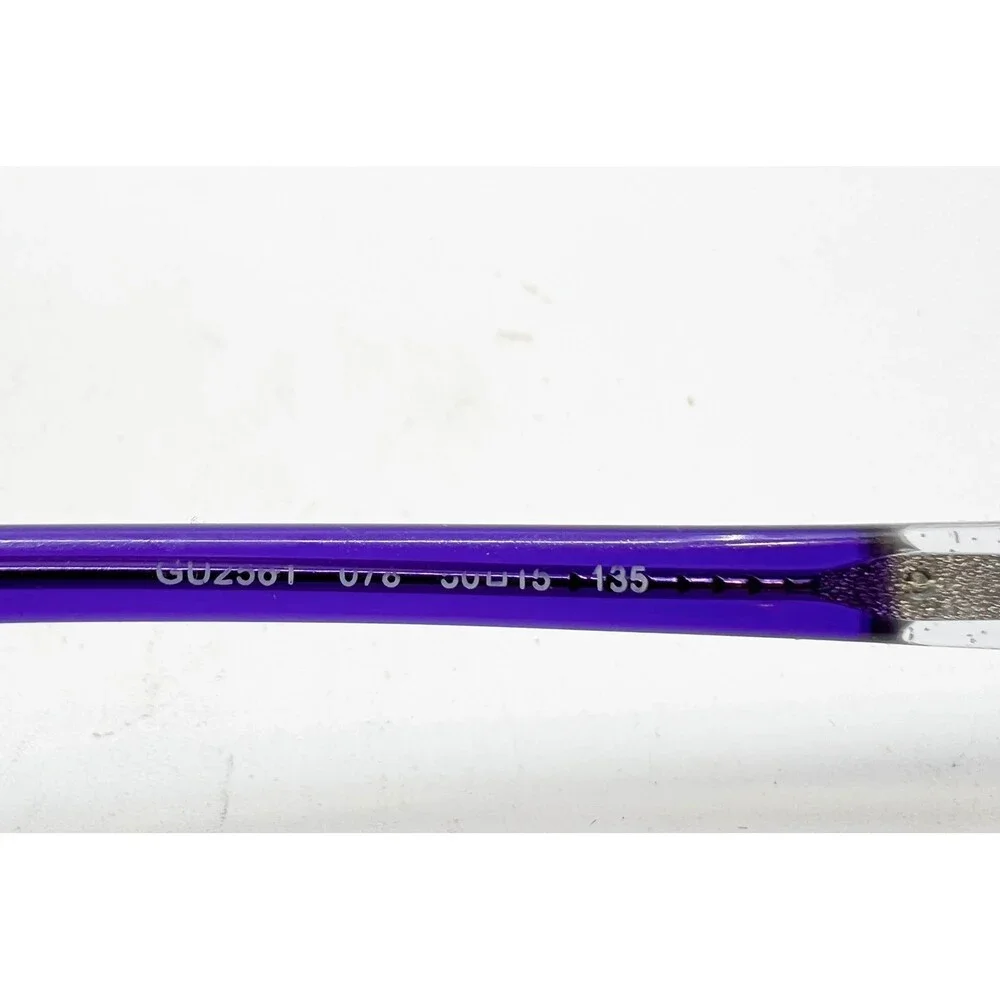 Guess Eyeglass Frames Womens Clear Purple GU2501 078 Rectangular 50-15-135